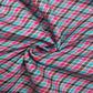 Siyani Pink And Blue Checks Cotton Spun Fabric