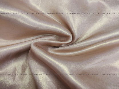 Siyani Peach Satin Georgette Fabric