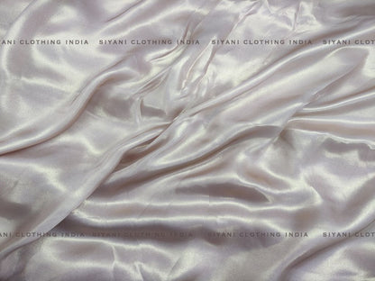 Peach Satin Georgette Fabric - Siyani Clothing India