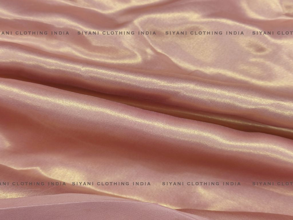 Light Pink Satin Georgette Fabric - Siyani Clothing India