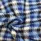Siyani Blue Multicolor Checks Printed Wool Fabric