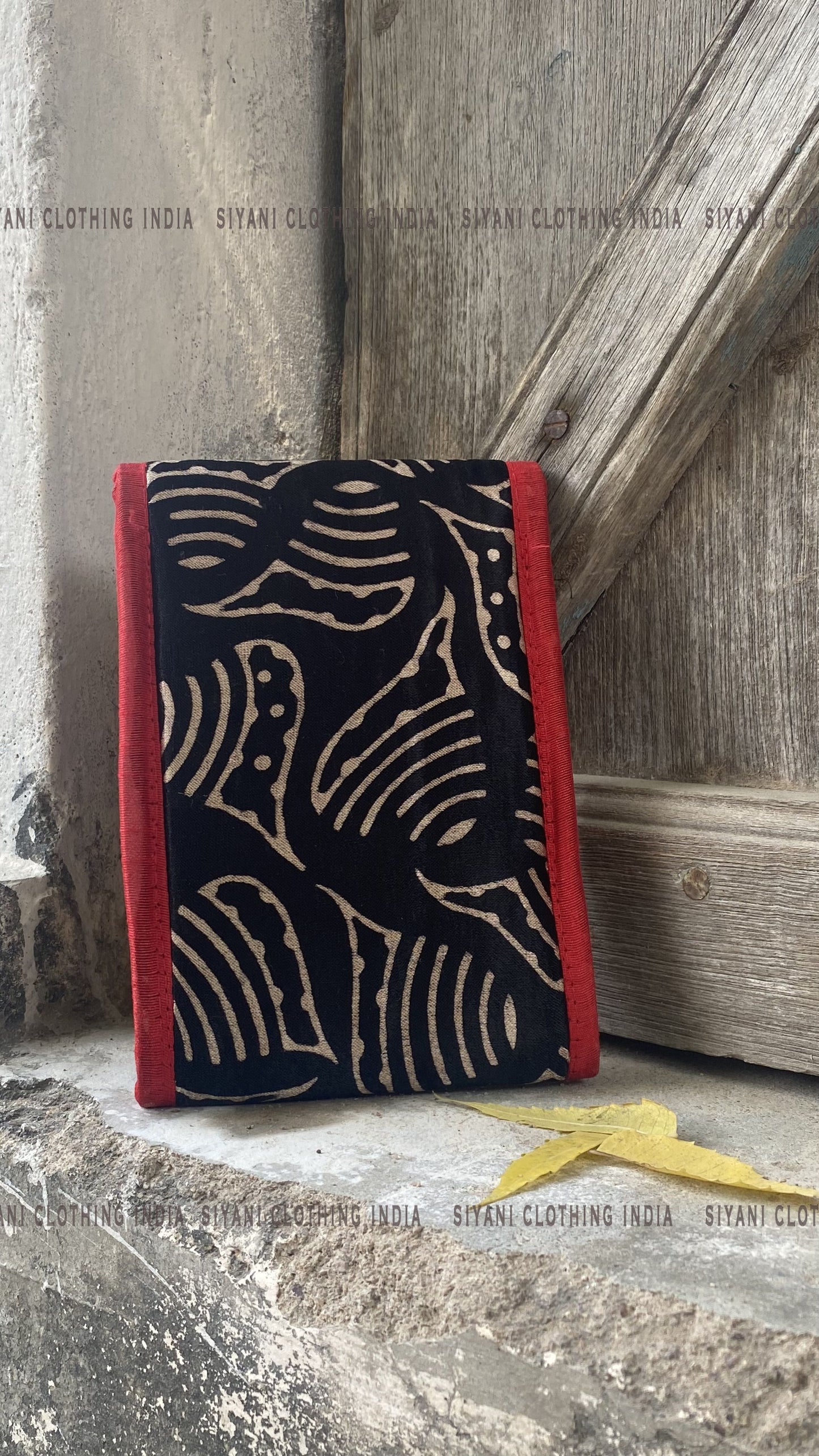 Black Thread Embroidered Handmade Tote Bag - Siyani Clothing India
