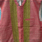 Red Solid Sustainable Handloom Cotton Handmade Nehru Jacket - Siyani Clothing India