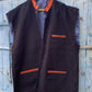 Siyani Purple Solid Sustainable Handloom Cotton Handmade Nehru Jacket