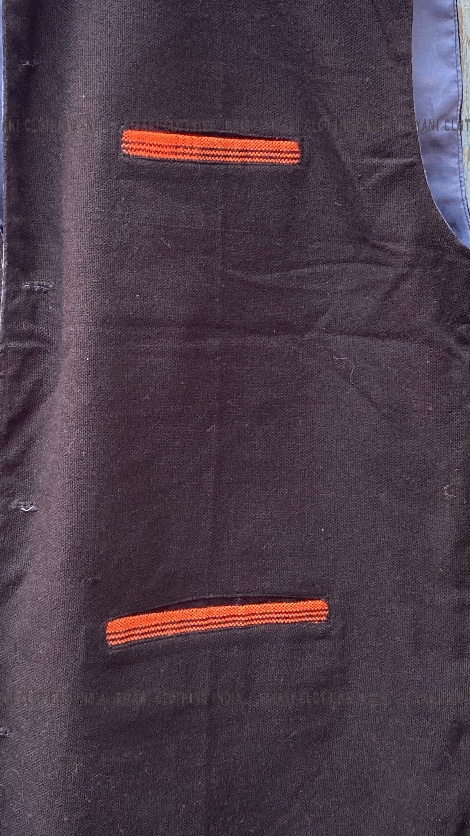 Purple Solid Sustainable Handloom Cotton Handmade Nehru Jacket - Siyani Clothing India