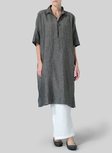 Siyani Grey A-Line Kurta With Palazzo