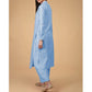Sky Blue Cotton Kurta With Palazzo - Siyani Clothing India