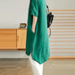 Dark Green Cotton Kurta With Palazzo - Siyani Clothing India