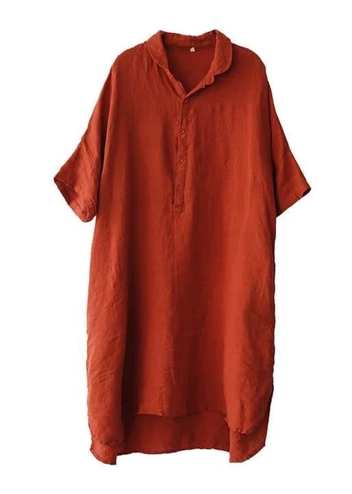 Orange Cotton Kurta With Palazzo - Siyani Clothing India