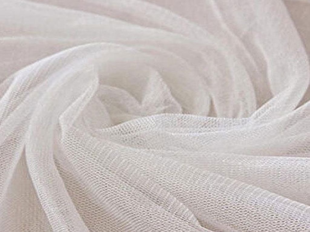 White Plain Net Fabric Siyani Clothing India