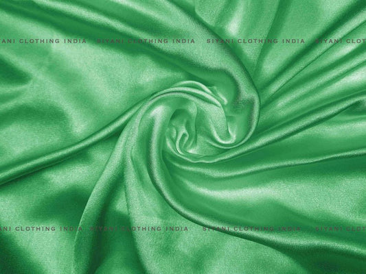 Siyani Leaf Green Cotton Poplin Lycra Fabric