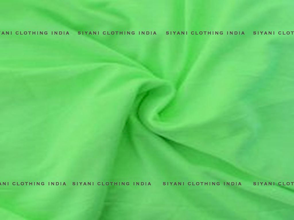 Siyani Lime Green Cotton Poplin Lycra Fabric