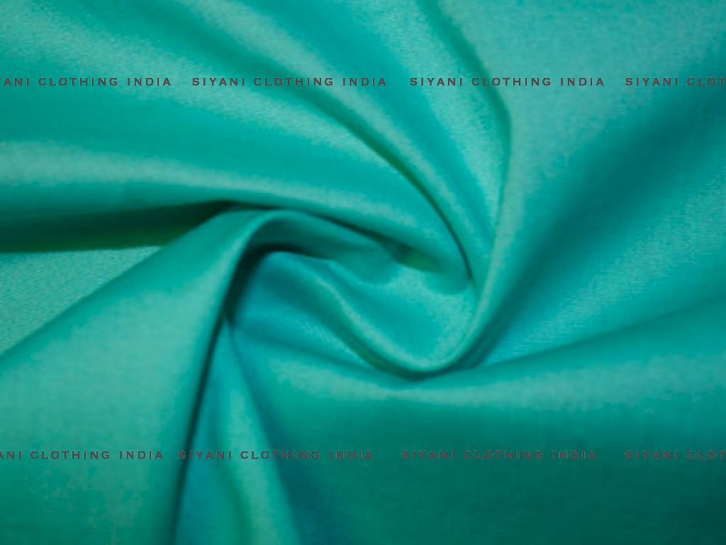 Siyani Teal Cotton Poplin Lycra Fabric