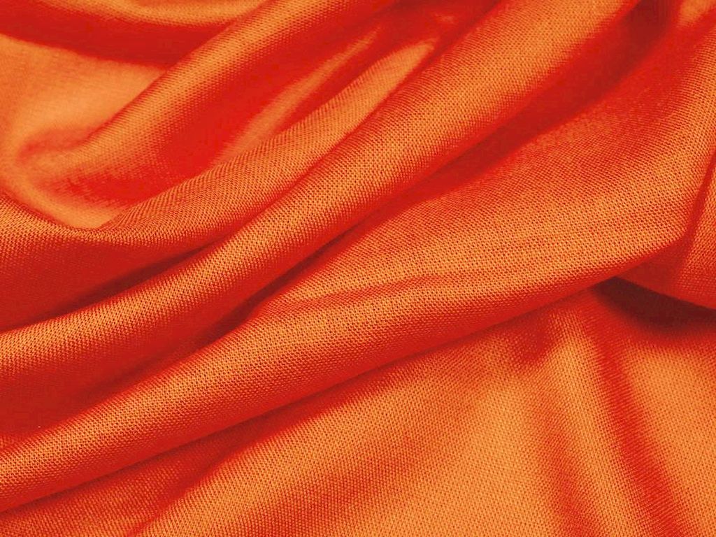 Orange Rayon Fabric Siyani Clothing India