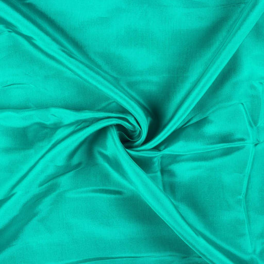 Teal Upada Silk Fabric Siyani Clothing India