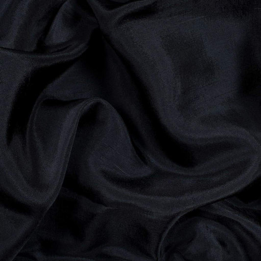 Black Upada Silk Fabric Siyani Clothing India